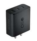 CMF BY NOTHING 100 W Power GaN 5 A 3 Port Mobile Charger with Detachable Cable (Dark Grey, Cable Included)