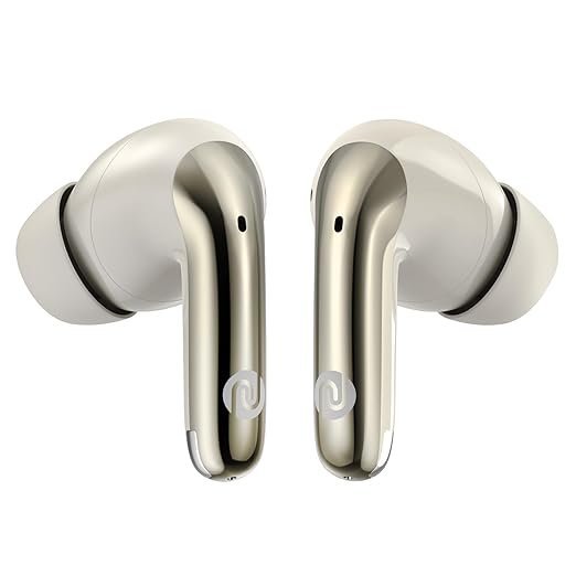 Noise Newly Launched Buds Verve 2 in-Ear True Wireless Earbuds with Chrome Finish, 50H of Playtime, Quad Mic with ENC, 13Mm Driver, Instacharge(10 Min=200 Min), BT V5.3(Stone Beige)