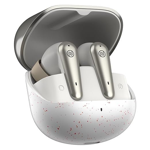 Noise Buds X Prime in-Ear True Wireless Earbuds with 120H of Playtime, Quad Mic with ENC, Instacharge(10 Min=200 Min),Premium Dual Tone Finish, 11Mm Driver, BT V5.3(Champagne White)