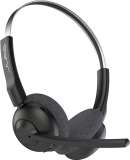 JLab Go Work Pop On-Ear Wireless Headset, Black, 50+ Hours Playtime, Bluetooth Multipoint, Rotating Boom Mic, Noise Canceling MEMS Microphone, Light-Weight and Portable, for PC/Mac or Mobile