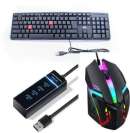 Di Innovating Technology DI combo of 3 ( keyboard, RGB mouse , 4 port usb 3.0 hub) Combo Set