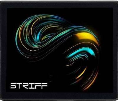 STRIFF Gaming, NonSlip Rubber Base, Waterproof ,Premium-Textured, Stitched Edges Mousepad??(Black)